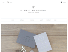 Tablet Screenshot of kismetweddings.com